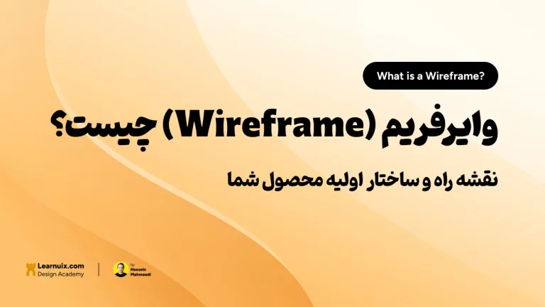 تصویر شاخص مقاله وایرفریم چیست با تیتر "نقشه راه محصول شما" روی پس‌زمینه نارنجی و زرد.